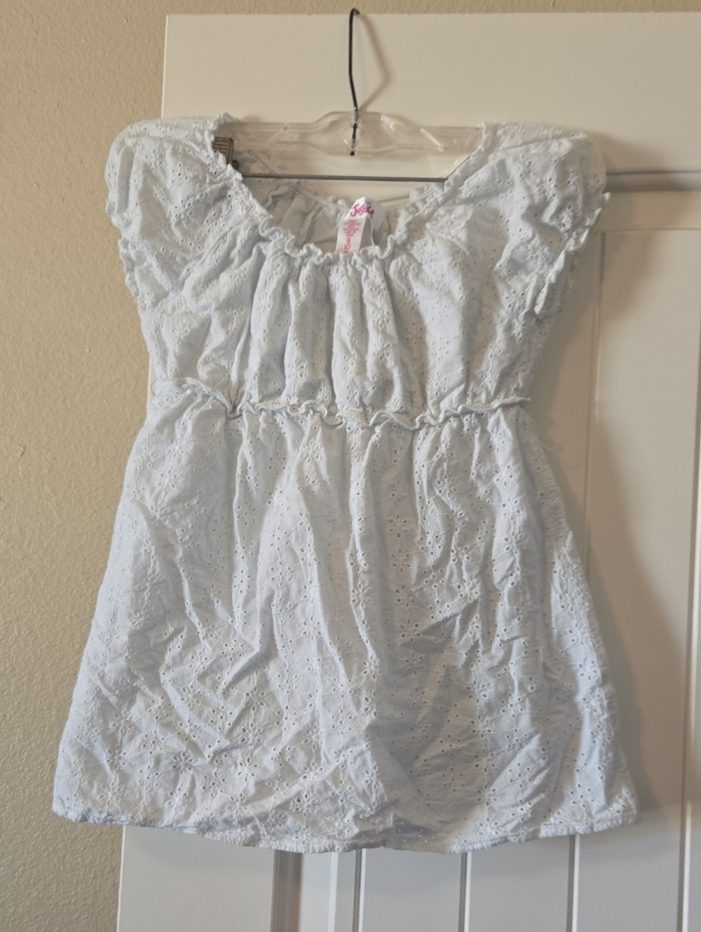 Justice White Eyelet Summer Dress for Girls